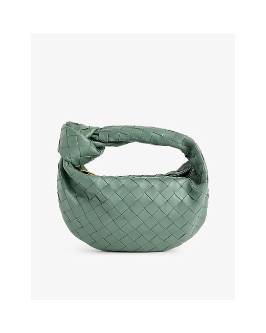 Bottega Veneta Green Jodie Mini Leather Top-handle Bag