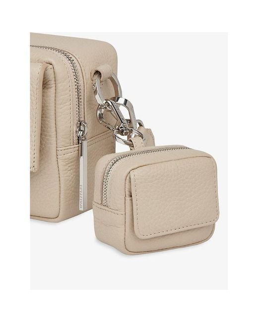 Whistles White Bibi Leather Keyring
