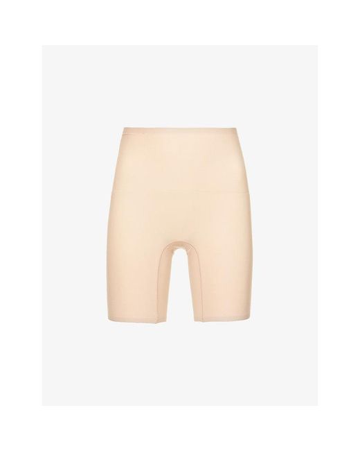 Chantelle Natural Soft Stretch Seamless One-Size High-Waisted Mid-Thigh Shorts