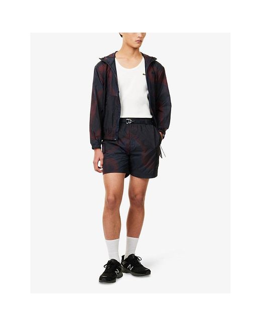 Lacoste Blue Slick-Pockets Relaxed-Fit Woven Shorts for men