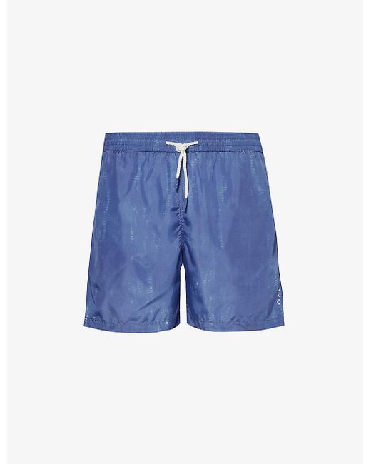 120% Lino Blue Bermuda Swim Shorts X for men