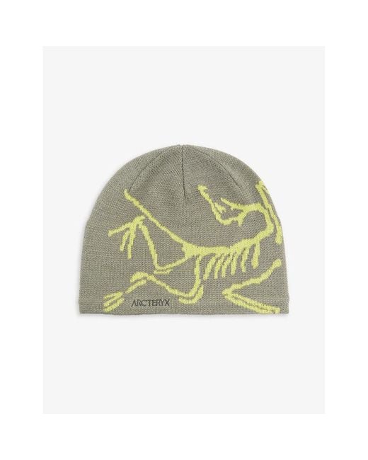 Arc'teryx Green Bird Head Toque Logo-print Wool-blend Beanie Hat for men
