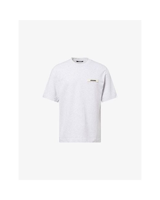 Jacquemus White Le Gros Grain Cotton-Jersey T-Shirt for men