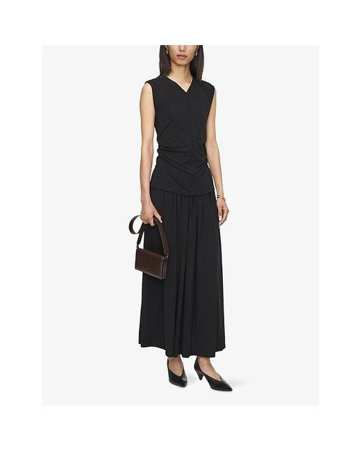 Joseph Black Pajol Crepe Jersey Top