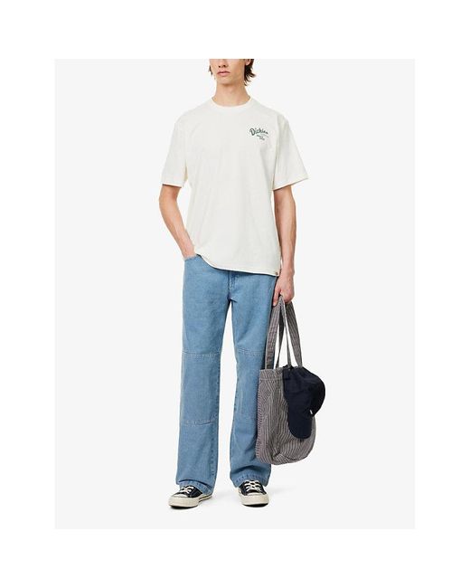 Dickies Blue Double-knee Wide-leg Jeans for men