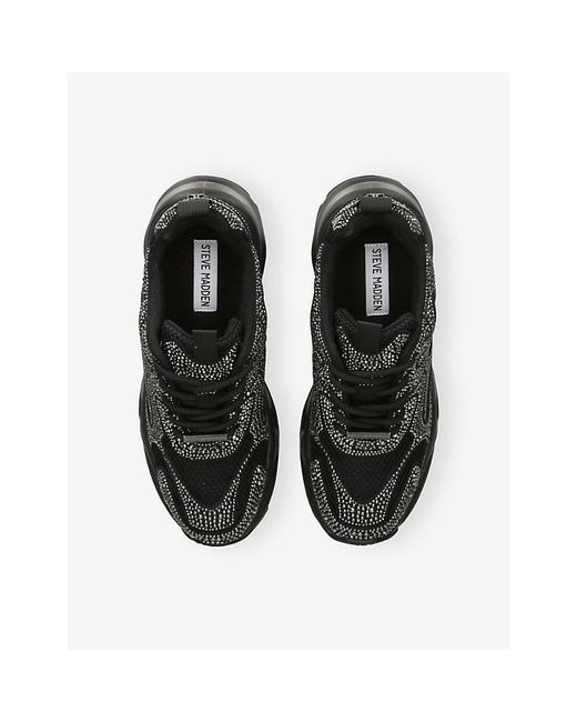 Steve Madden Black Zonar Woven Trainers