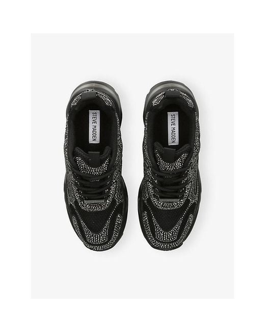 Steve Madden Black Zonar Woven Trainers