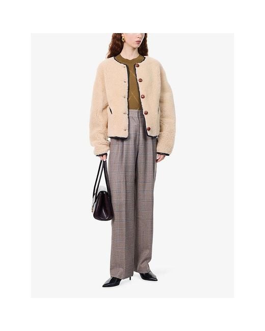Blazé Milano Gray Fox Checked Wool Trousers