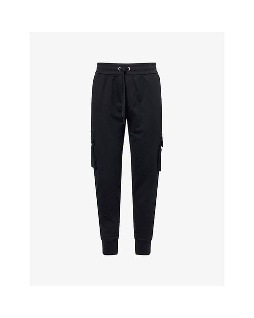 Moose Knuckles Blue Hartsfield Tapered-Leg Cotton-Jersey Jogging Bottoms for men