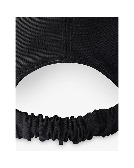 Prada Black Logo-Plaque Re-Nylon Woven Baseball Cap