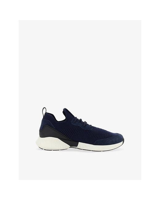Boggi Blue Willow Wool Blend Trainers for men