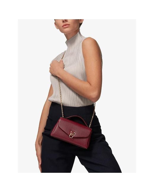 Cartier Red Panthère De Nano Leather Chain Cross-Body Bag