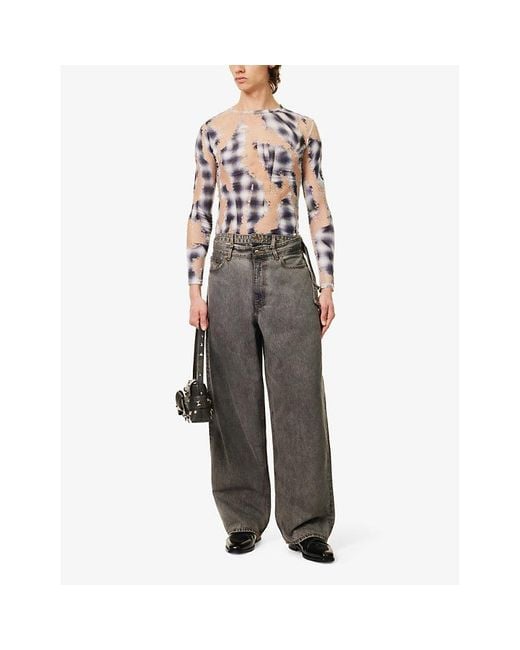 Y. Project Gray Evergreen -waist Wide-leg Organic-denim Jeans for men