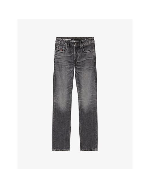 DIESEL Gray 1985 Larkee 09N49 Relaxed-Fit Denim Jeans for men
