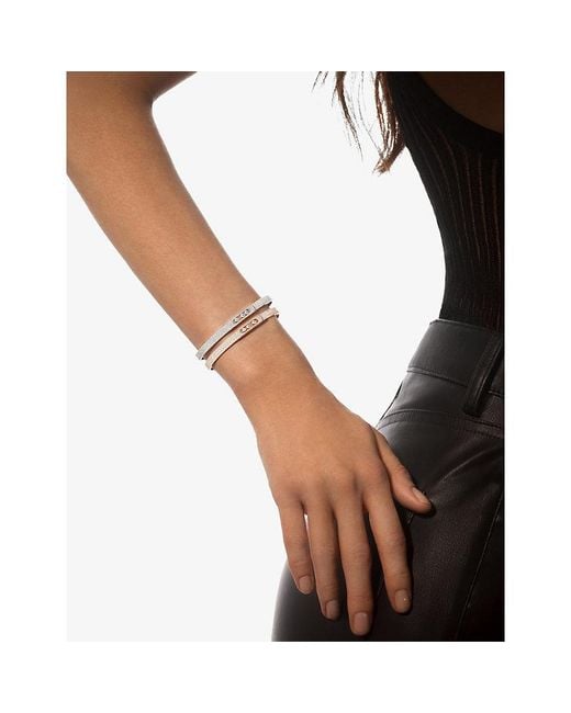 Messika Natural Move Noa Small Pave 18Ct And 1.45Ct Diamond Bangle Bracelet