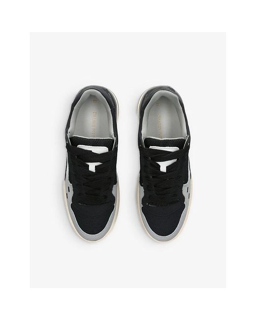 Filling Pieces Black Ave Top Leather Low-top Trainers for men