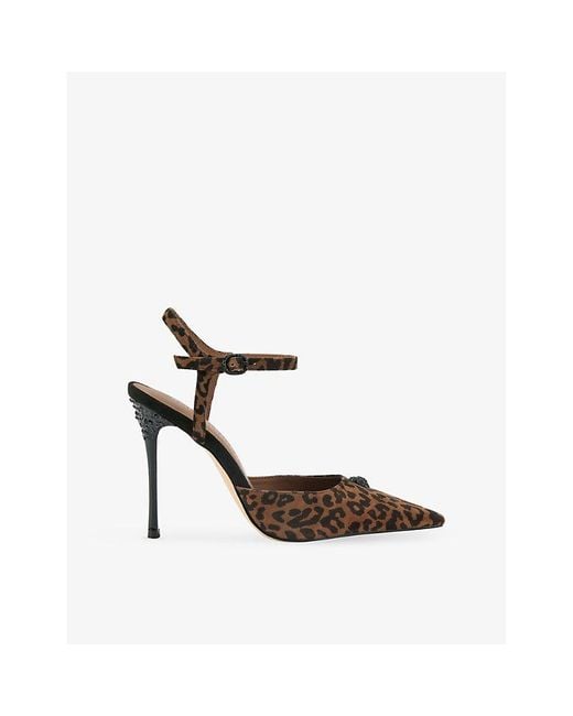 Kurt Geiger White Eagle Point Heeled Suede Courts