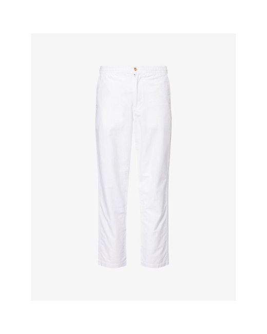 Polo Ralph Lauren White Prepster Straight-Leg Cotton Trousers for men