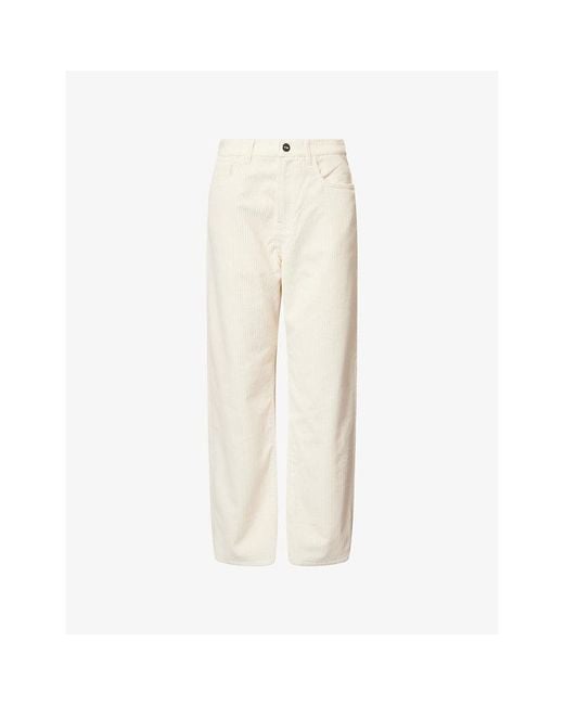 RÓHE Frames Natural Bruun Baggy Corduroy Cotton Trousers