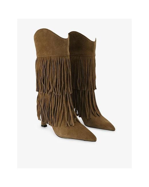 Steve Madden Brown Torch Suede High-Leg Boots