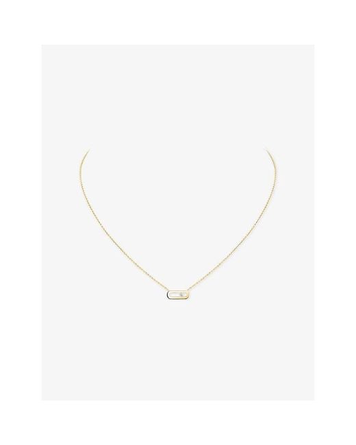 Messika White Move Uno 18Ct And 0.02Ct Diamond Necklace