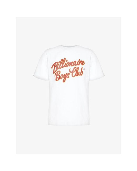 BBCICECREAM White Script Logo-print Cotton-jersey T-shirt X for men