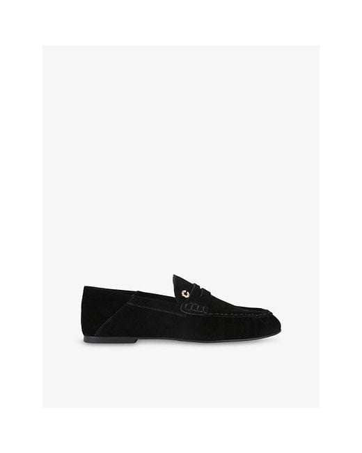 Carvela Kurt Geiger Black Marigold Suede Loafers