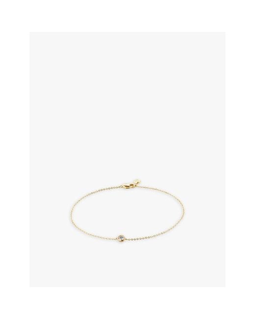 Monica Vinader White 14Ct- And 0.1Ct Lab-Grown Diamond Bracelet