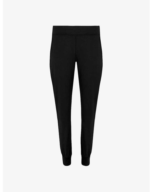 Sweaty Betty Black Gary 27' Relaxed-fit Mid-rise Stretch-woven Yoga Trouser