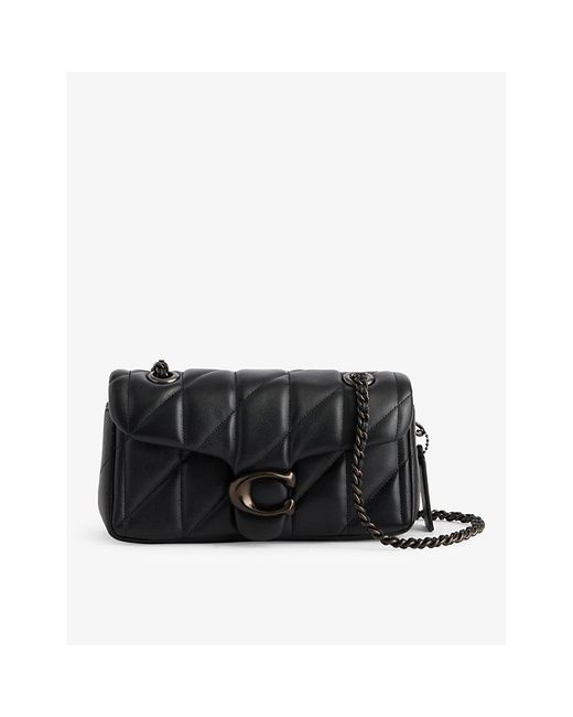 COACH Black Tabby Leather Shoulder Bag