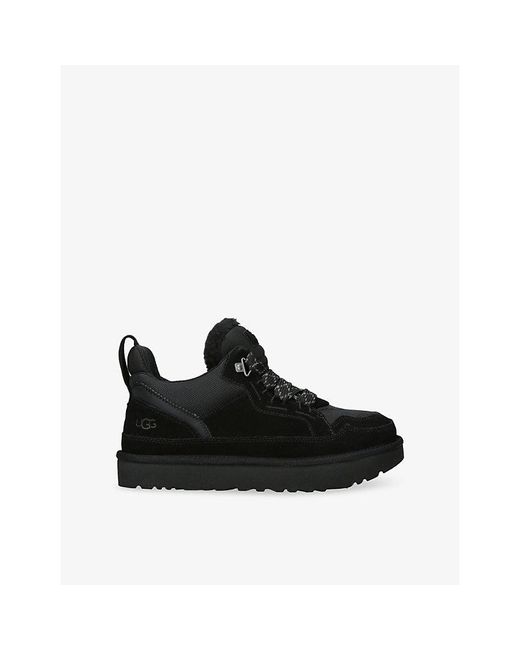 Ugg Black Lowmel Suede Trainers for men