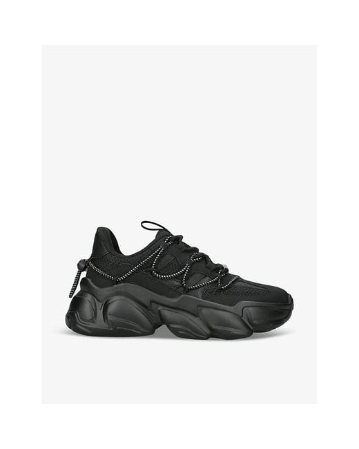 Steve Madden Black Stormz Chunky-sole Woven Low-top Trainers