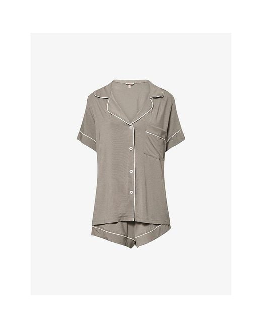 Eberjey Women's Gray Gisele Short-Sleeve Modal-Jersey Pajama Set
