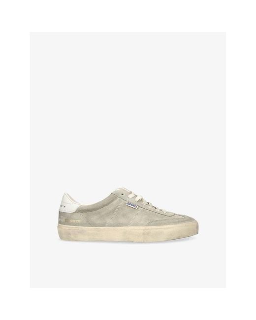 Golden Goose Deluxe Brand Natural Soul-Star Leather-Trim Suede Low-Top Trainers for men