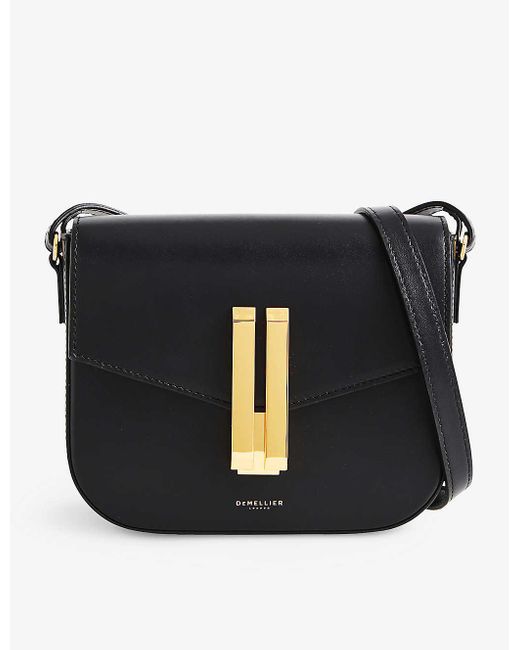 DeMellier London Black The Small Vancouver Leather Cross-body Bag