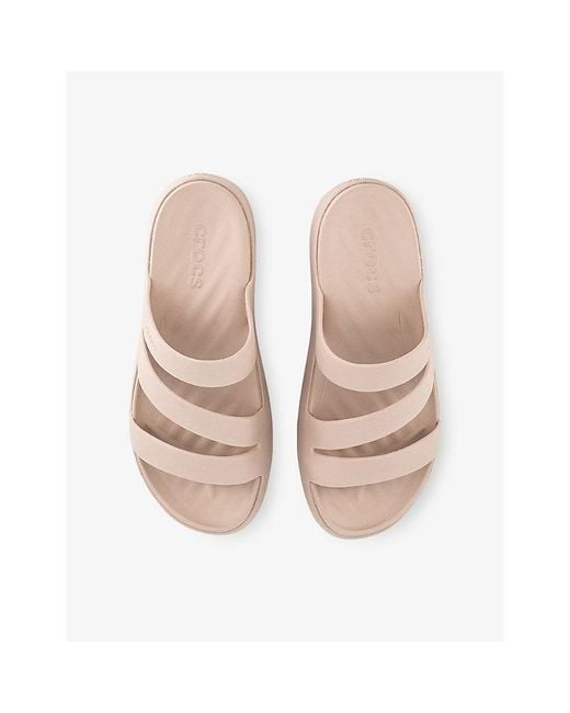 CROCSTM Pink Getaway Strappy Rubber Sandals