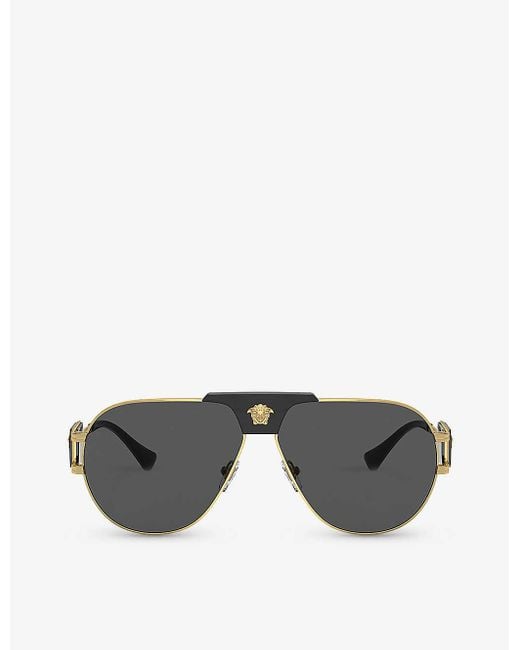 Aviator sunglasses versace cheap