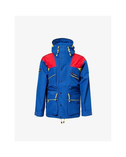 Berghaus Blue Trango Logo-Patch Waterproof Woven Jacket for men