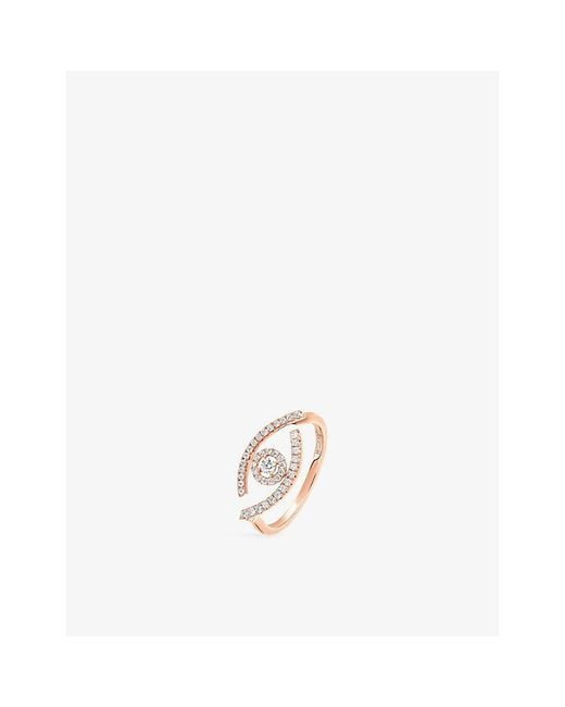 Messika White Lucky Eye 18Ct- And 0.22Ct Diamond Ring