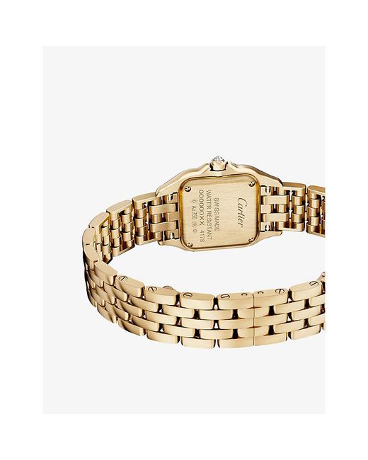 Cartier Metallic Crwjpn0086 Panthère De Small 18Ct- And Diamond Quartz Watch