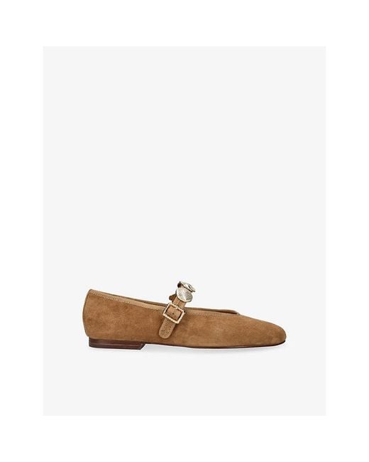 Dolce Vita Brown Relan Suede Ballet Flats