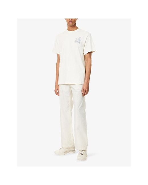 The North Face White Stones Logo-Print Cotton T-Shirt for men