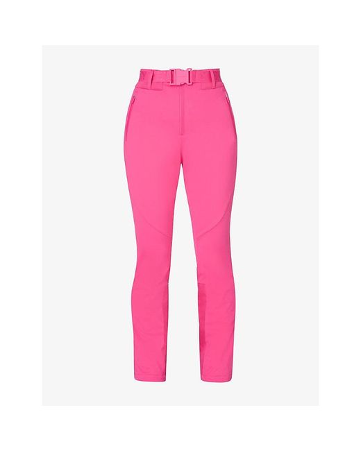 Sweaty Betty Pink Power High-Rise Sculpting Stretch-Jersey Salopettes