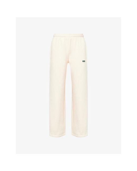 Ru & Rocka Natural Core Straight-Leg Cotton-Jersey Jogging Bottoms
