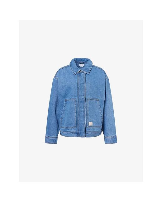 Obey Blue Sybil Relaxed-Fit Denim Jacket