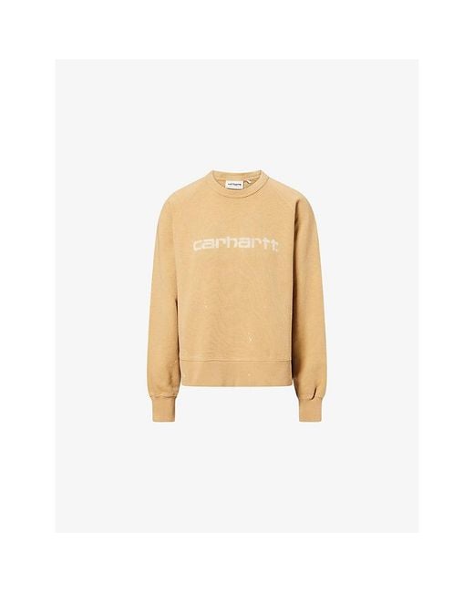 Carhartt Natural Painter Logo-Print Cotton Sweatshirt