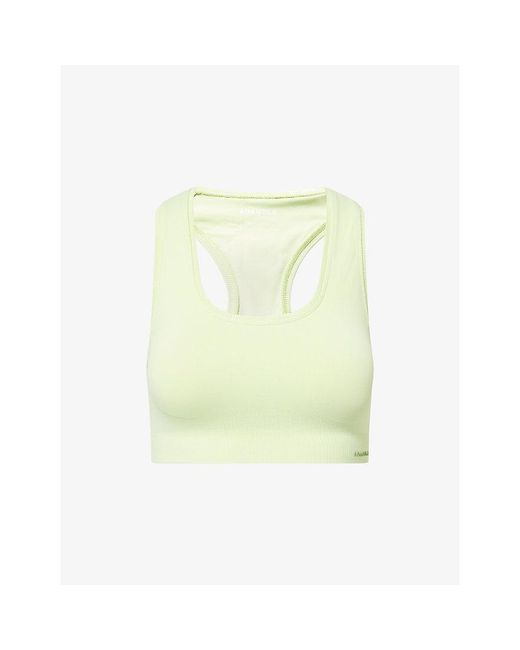 ADANOLA Green Classic Seamless Racerback Sports Bra