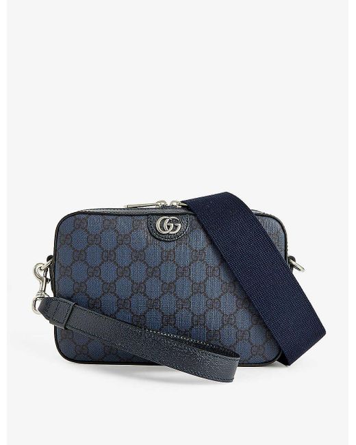 Gucci Blue gg Supreme Coated-canvas Cross-body Bag for men