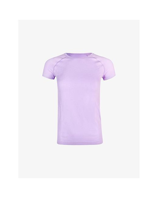 Sweaty Betty Purple Athlete Seamless Workout Stretch-jersey T-shirt