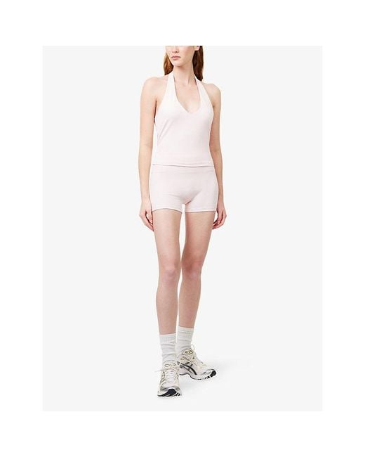 Sisterly Tribe Pink Softsculpt Workout Shorts
